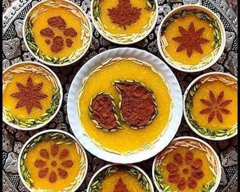 عکس های تزیین شله زرد