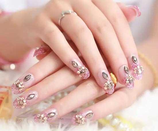 عکس مدل طراحی ناخن عروس در اینستاگرام