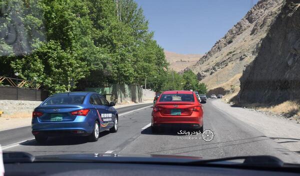 عکس جاده شمال از داخل ماشین