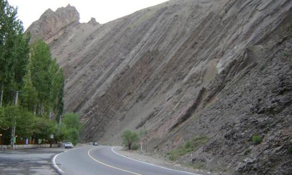 عکس جاده شمال از داخل ماشین