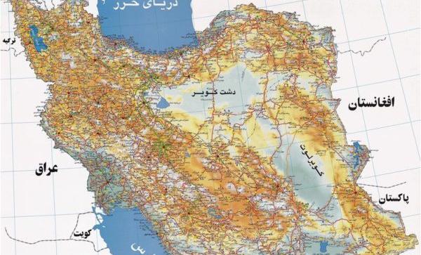 عکس نقشه ایران اصلی