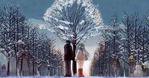 عکس انیمه زمستانی