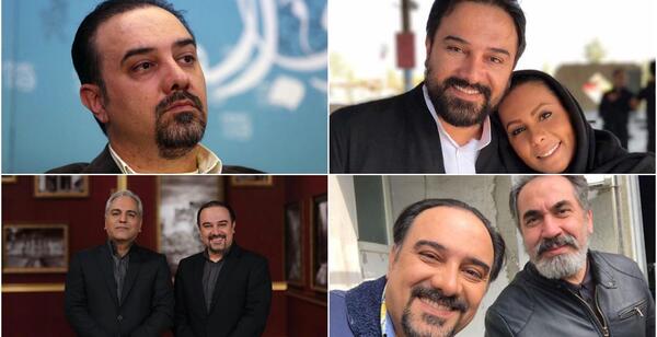 عکس برزو ارجمند و زنش