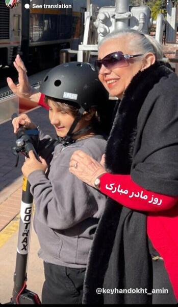 عکس برزو ارجمند و زنش