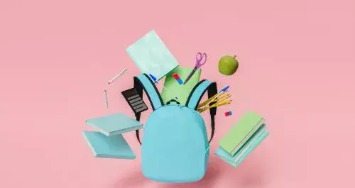 عکس کیف و کتاب مدرسه