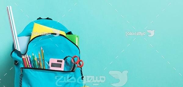 عکس کیف و کتاب مدرسه