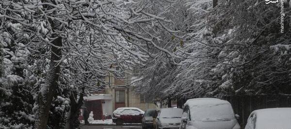 عکس بارش برف کودکانه
