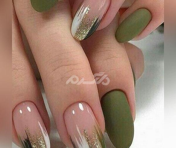 عکس مدل ناخن گرد بلند