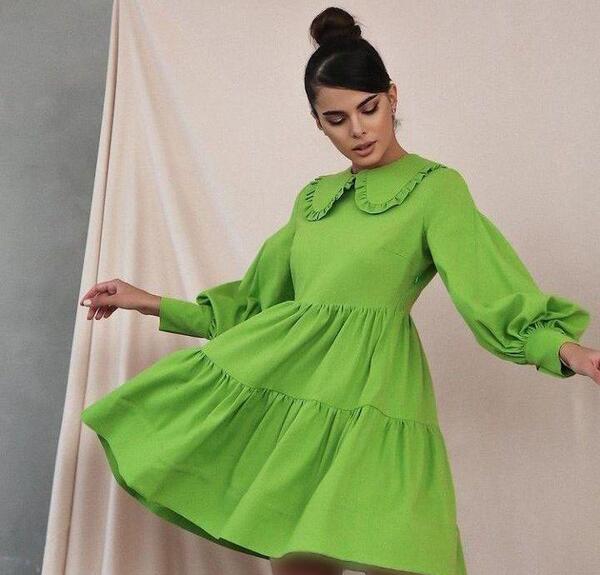 عکس لباس عروس چین دار