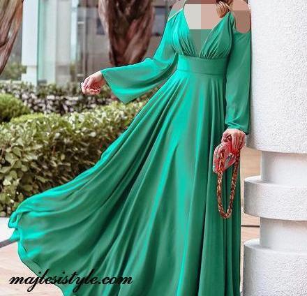 عکس لباس عروس چین دار