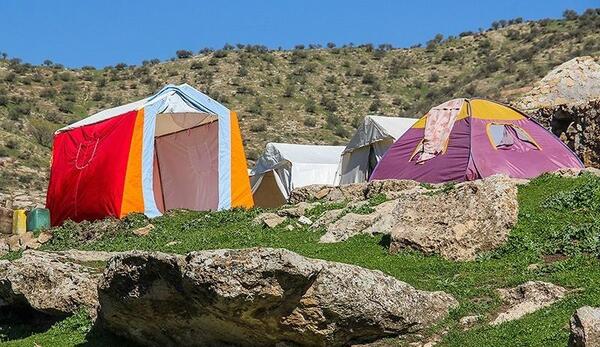 عکس چادر در طبیعت