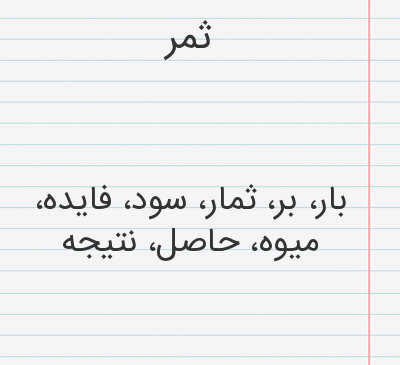 عکس نوشته ثمر