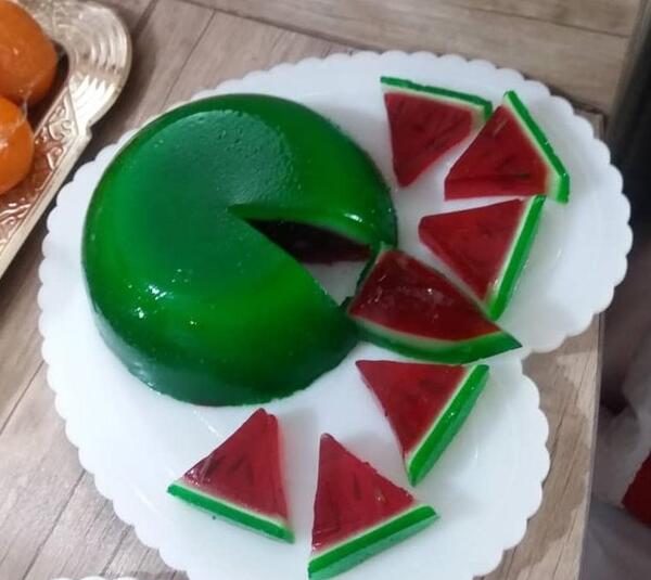 عکس ژله هندوانه شب یلدا