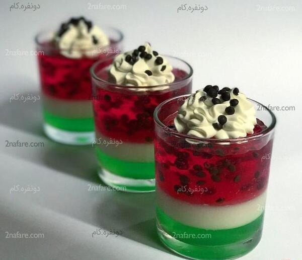 عکس ژله هندوانه شب یلدا