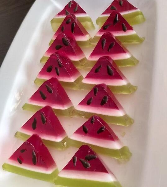 عکس ژله هندوانه شب یلدا