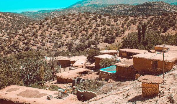 عکس برف روستایی
