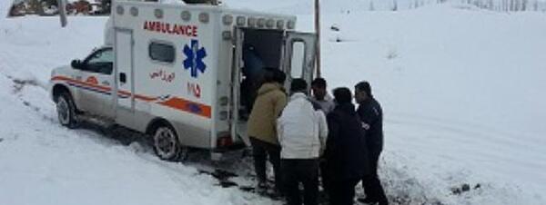 عکس برف روستایی