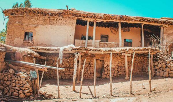 عکس برف روستایی