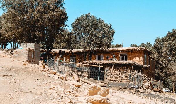 عکس برف روستایی