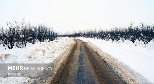 عکس برف روستایی
