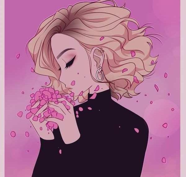 عکس دخترانه مو فرفری
