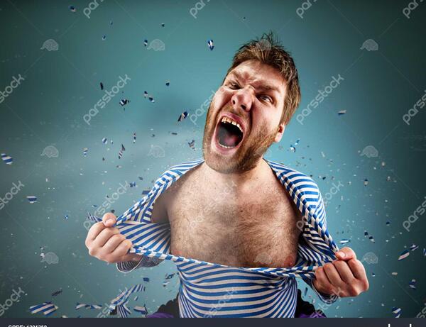 عکس مرد عصبانی
