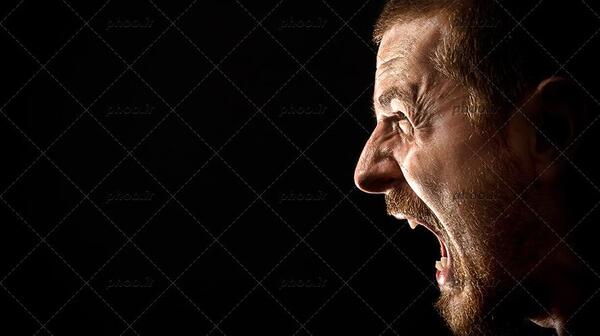عکس مرد عصبانی