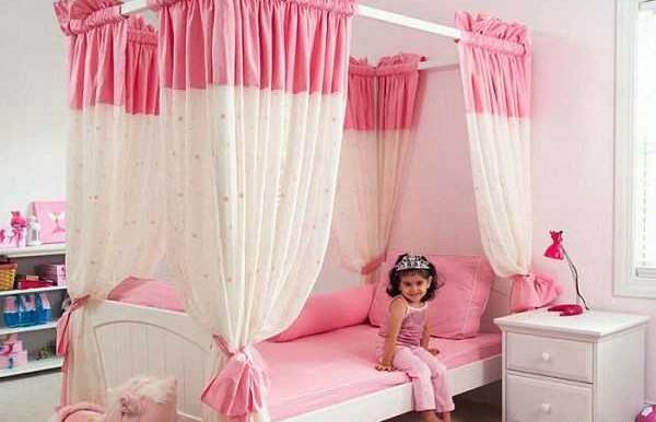 عکس تخت خواب صورتی