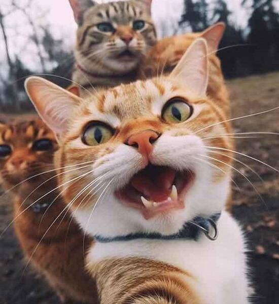 عکس گربه و دختر برای پروفایل