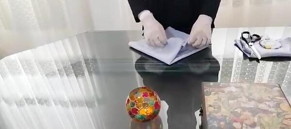 عکس آموزش دوخت مقنعه فرم مدرسه