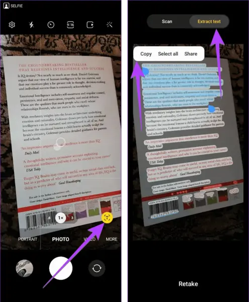 تبدیل عکس به متن سامسونگ