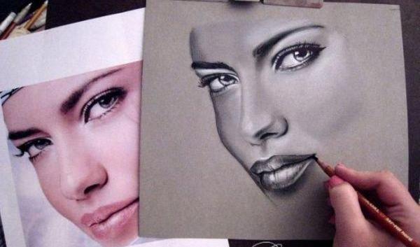 عکس نقاشی های زیبای چهره