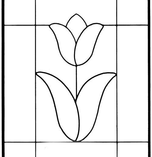 عکس طرح نقاشی گلدان ساده