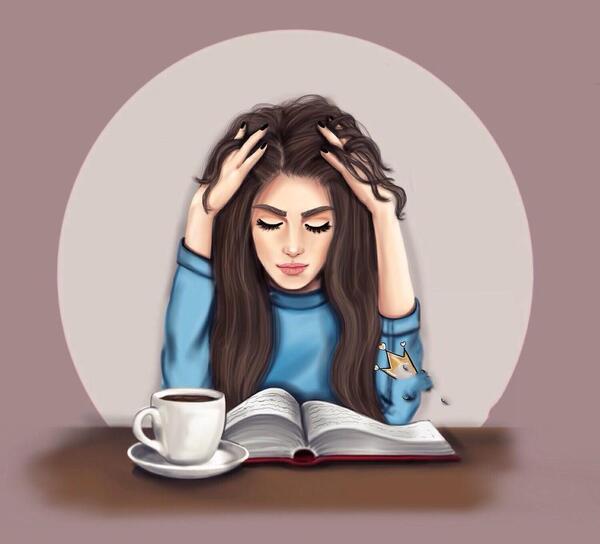 عکس دختر نقاشی فانتزی