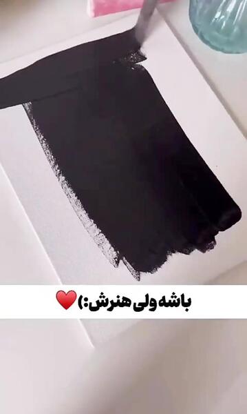 عکس طرح نقاشی ساده روی بوم