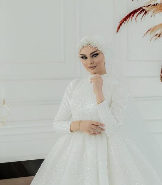 عکس لباس مجلسی شیک فیروزه ای
