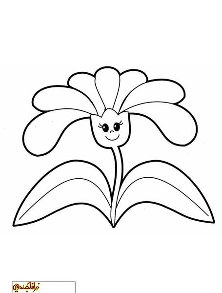 عکس نقاشی ساده گل