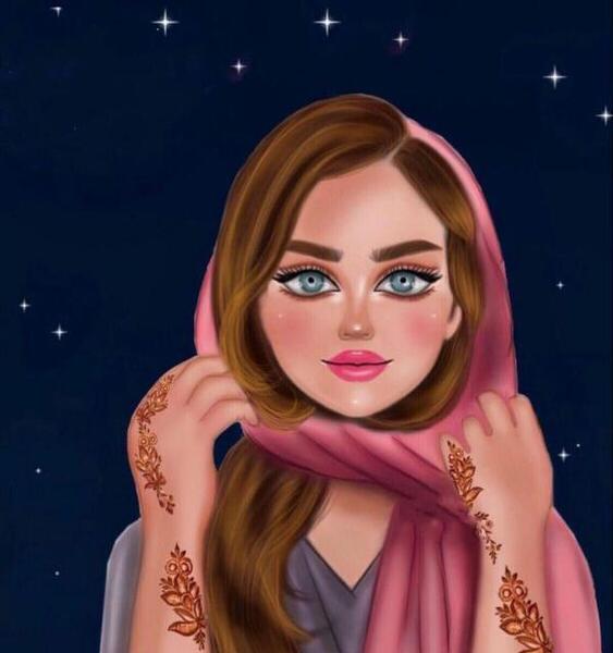 عکس دختر فیک کارتونی