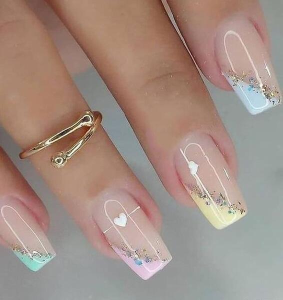 عکس ژلیش ناخن تابستانه
