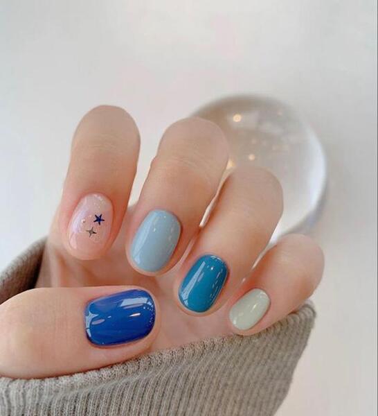 عکس ژلیش ناخن تابستانه