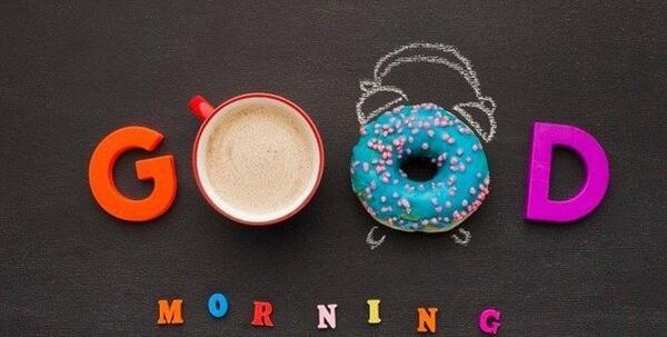 عکس نوشته صبح بخیر بامزه