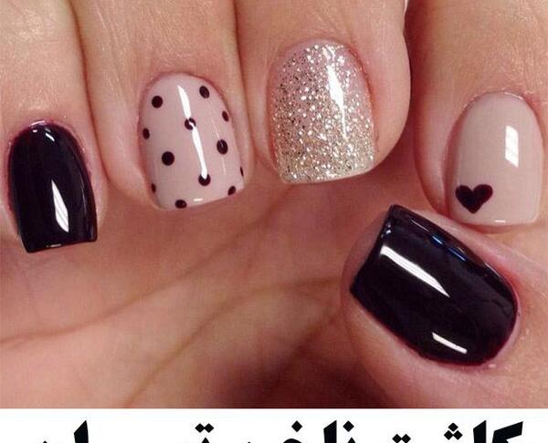 عکس مدل کاشت ناخن کوتاه مربعی