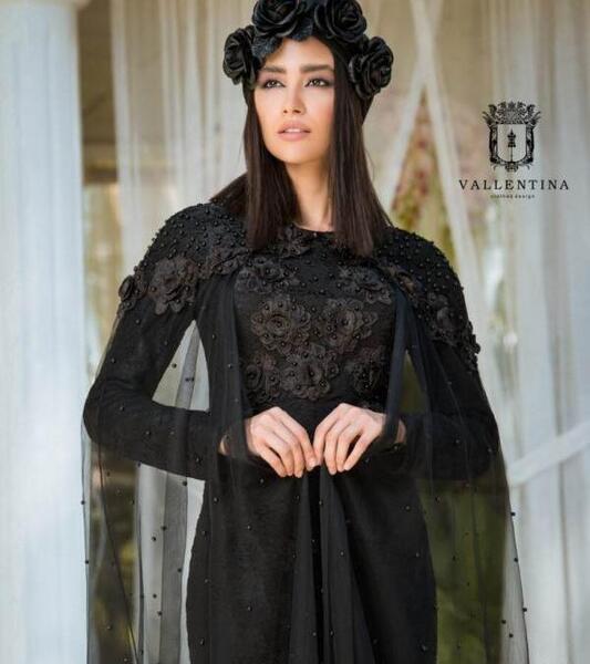عکس لباس مجلسی بلند و پوشیده