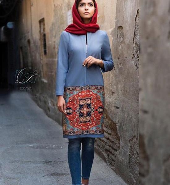 عکس مانتو طرح سنتی