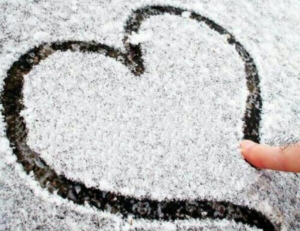 عکس برف قلبی