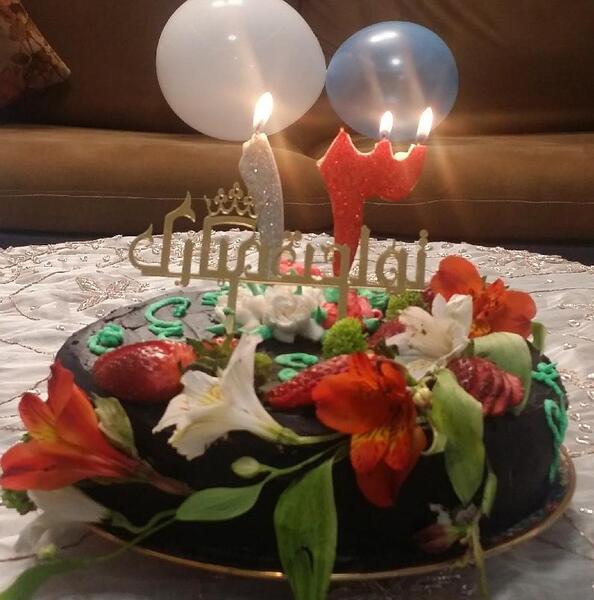 عکس کیک تولد طبیعی دخترانه