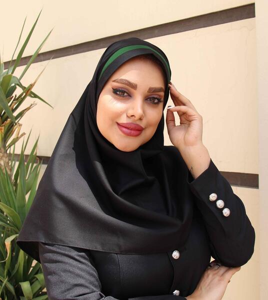 عکس آموزش دوخت مقنعه تل دار