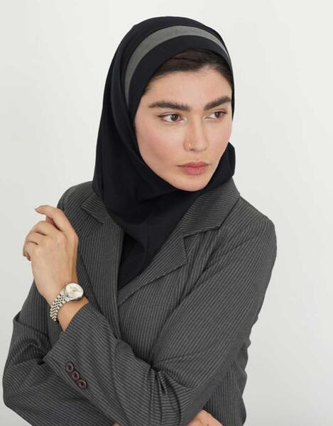 عکس آموزش دوخت مقنعه تل دار