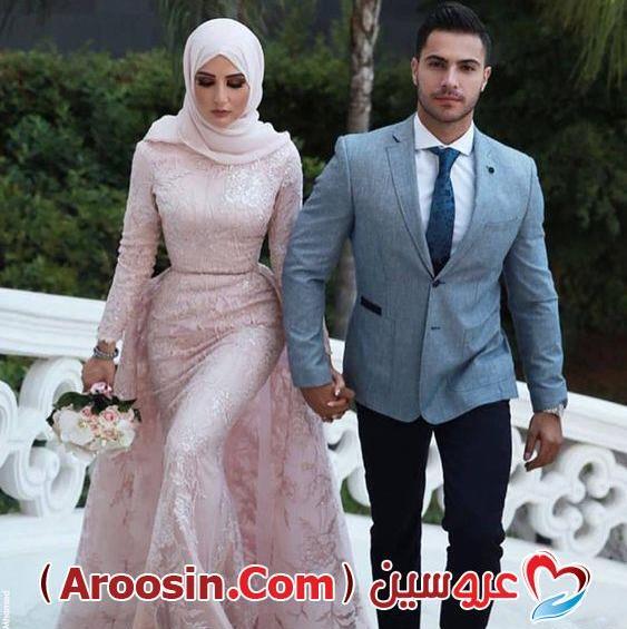 عکس با حجاب عروس داماد