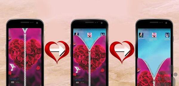 عکس قلب صفحه گوشی